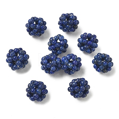 Natural Lapis Lazuli Woven Beads GG-CBA2E9C-C02-02-1