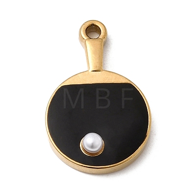 304 Stainless Steel Enamel Pendants STAS-P454-08G-02-1
