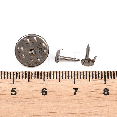 50Pcs Iron Butterfly Clutches Pin Backs IFIN-H066-02P-1
