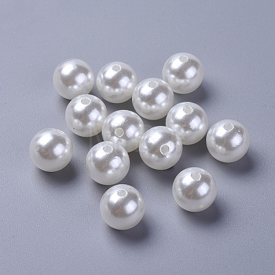 Imitation Pearl Acrylic Beads PL608-22-1