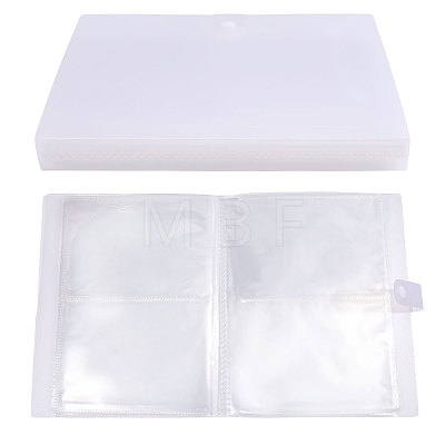 6 Inch Transparent PP Plastic Photocard Storage Albums AJEW-WH0696-614-1