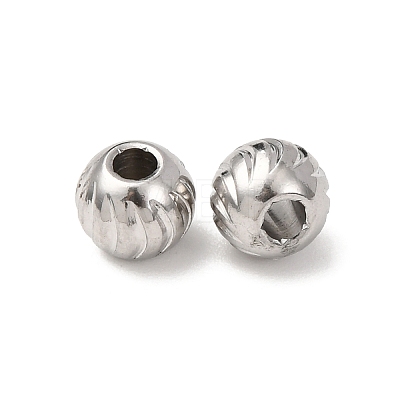 Textured 304 Stainless Steel Beads STAS-I358-11P-03-1