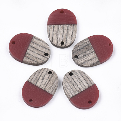 Resin & Wenge Wood Links connectors RESI-S367-11A-06-1