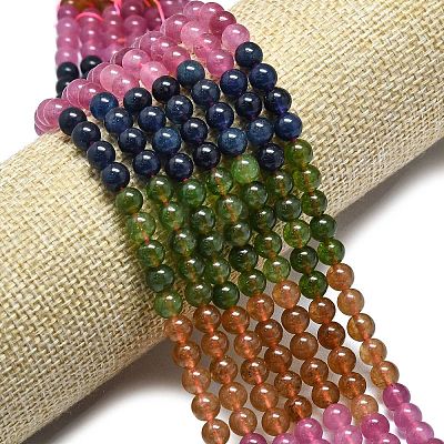 Natural Malaysia Jade Beads Strands G-L645-C01-4mm-11-1