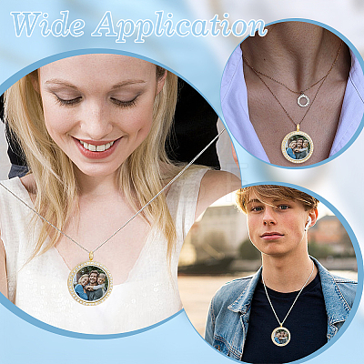 6Pcs Alloy Magnetic Locket Pendants FIND-ME0003-67G-1