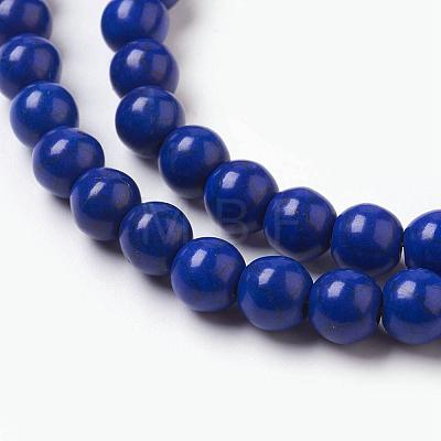 Synthetic Turquoise Beads Strands TURQ-G106-8mm-02N-1