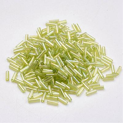 Glass Bugle Beads SEED-E001-9mm-164-1