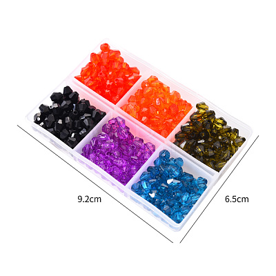 Transparent Acrylic Beads TACR-YW0001-6MM-04-1