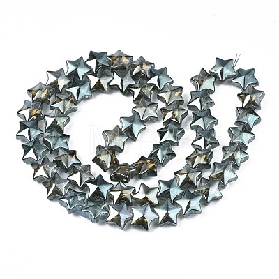 Electroplate Glass Beads Strand EGLA-S188-18-1