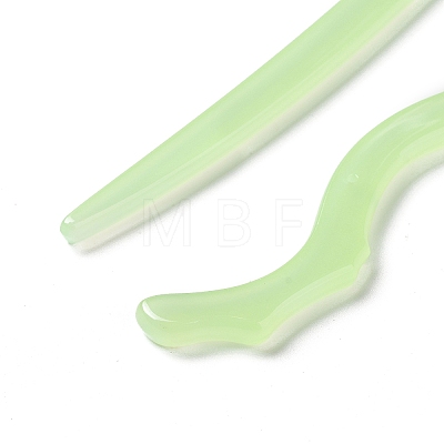 Opaque Acrylic Hair Sticks OHAR-C011-03G-1