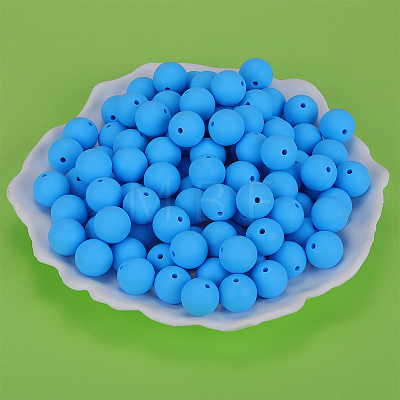 Round Silicone Focal Beads SI-JX0046A-14-1