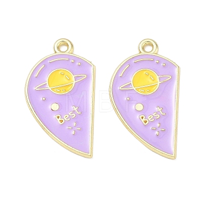Alloy Enamel Pendants AL-CBA292F-01E-G-1