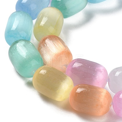 Natural Selenite Beads Strands X-G-F750-M-1