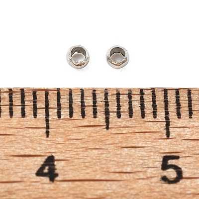 Brass Crimp Beads X-KK-S509-01P-01-1