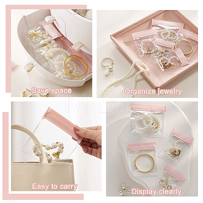 40Pcs 4 Styles Plastic Self-Adhesive Packing Bags OPP-OC0001-04A-1