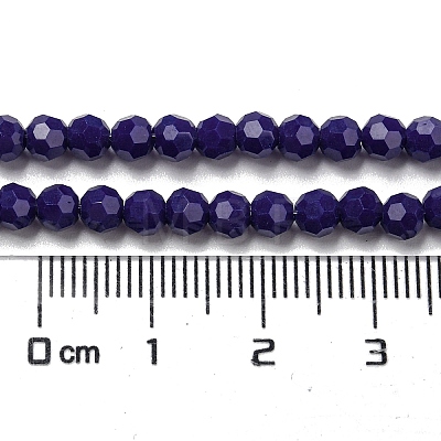 Opaque Glass Beads Stands EGLA-A035-P4mm-D09-1
