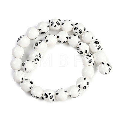 Handmade Porcelain Beads Strands PORC-P029-02A-1