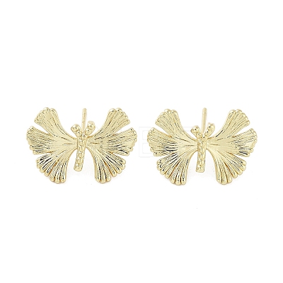 Rack Plating Brass Stud Earring EJEW-C081-24G-1