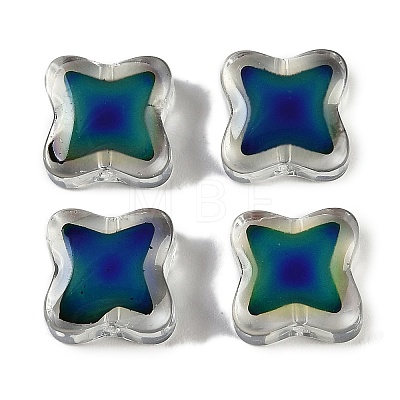 Two Tone Glass Beads GLAA-Z007-08B-1