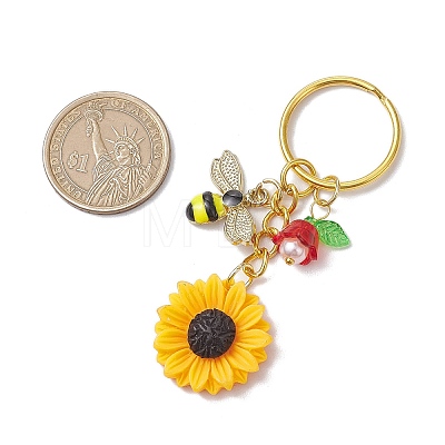 Acrylic Alloy Enamel Keychains KEYC-JKC01166-1