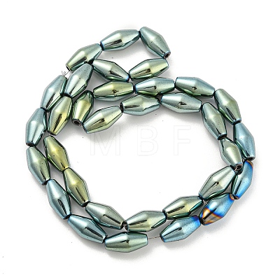 Electroplated Synthetic Magnetic Hematite Beads Strands G-Z032-B01-02A-1