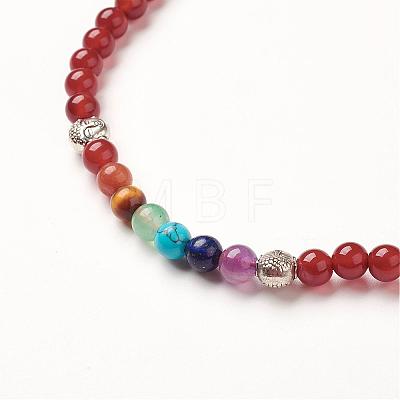 Yoga Chakra Jewelry BJEW-G554-05F-1