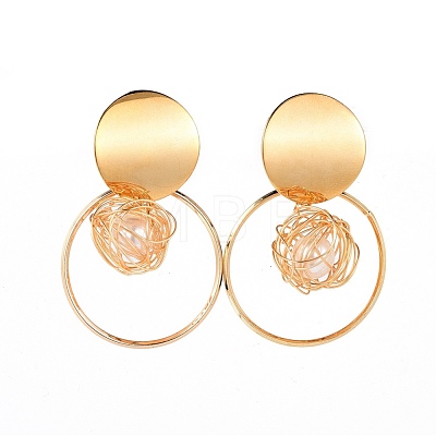 Dangle Earrings & Pendant Necklaces Jewelry Sets SJEW-JS01050-1