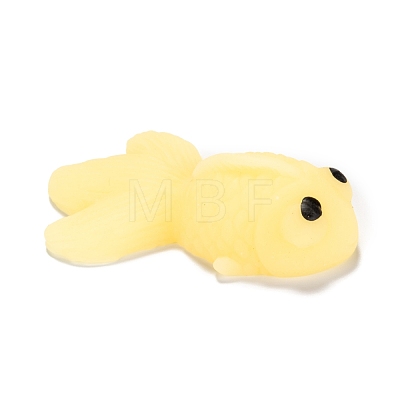 Gold Fish Shape Stress Toy AJEW-H125-17-1