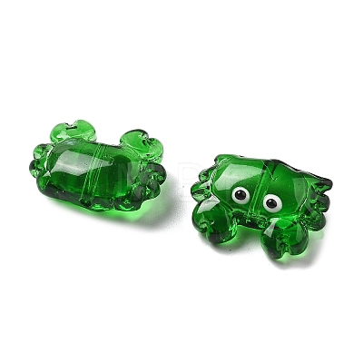 Transparent Glass Enamel Beads LAMP-V001-08A-1
