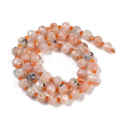 Natural Sunstone Beads Strands G-H057-A19-01-1