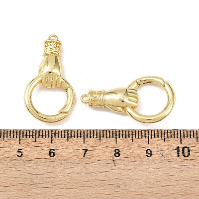 Hand Brass Spring Gate Rings X-KK-Z132-06G-1