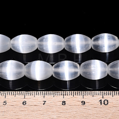 Dyed Natural Selenite Beads Strands G-T138-232A-1