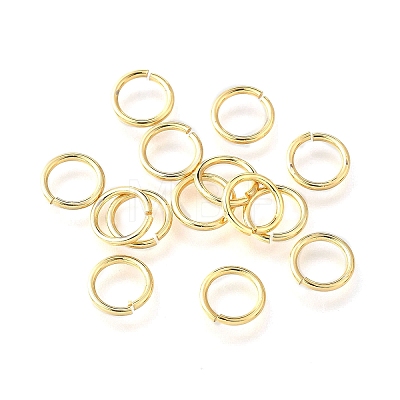 Brass Open Jump Rings LS-KK-V007-004G-07-1