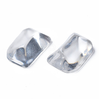 Transparent Rectangle Resin Cabochons CRES-N031-006A-A01-1