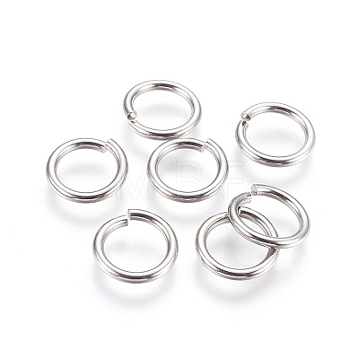 Tarnish Resistant 304 Stainless Steel Saw Cut Open Jump Rings X-STAS-P212-25P-10-1