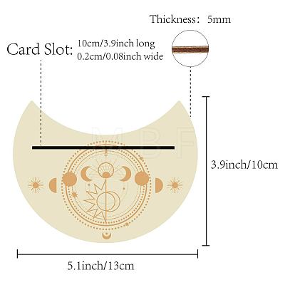 Natural Wood Card Stand for Tarot DJEW-WH0034-01O-1