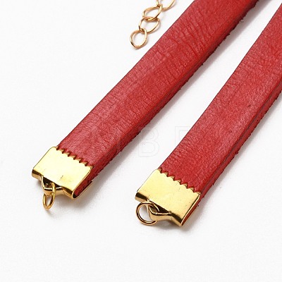 Cowhide Leather Cord Bracelet Making AJEW-JB00788-1
