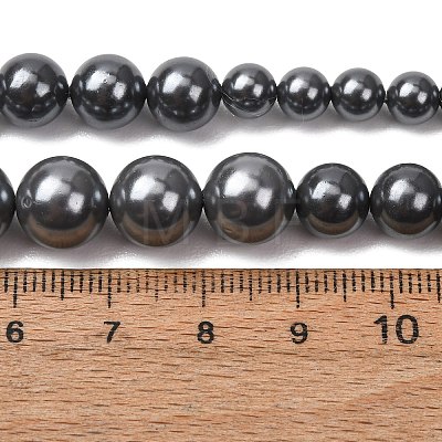 Electroplated Shell Pearl Graduated Beads Strands SH-CBA8E5B-03-1