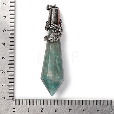 Natural Amazonite Pointed Big Pendants G-Q184-02J-AS-1