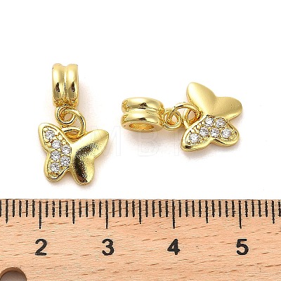 Rack Plating Brass Micro Pave Cubic Zirconia Charms KK-S398-04A-1