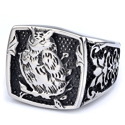 304 Stainless Steel Finger Rings for Men WGC5670-01-1