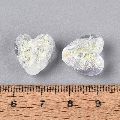 Handmade Foil Lampwork Beads Strands FOIL-T008-08B-1