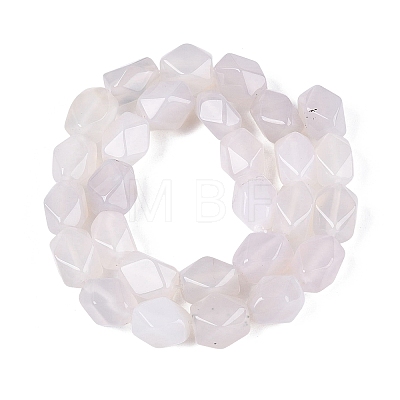 Natural White Agate Beads Strands GG-N361-06A-01-1