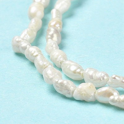 Natural Baroque Pearl Keshi Pearl Beads Strands PEAR-E016-142-1