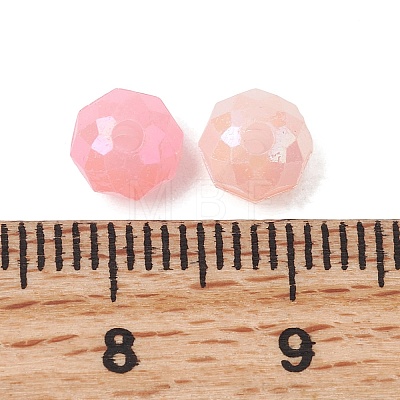 UV Plating Opaque Acrylic Beads OACR-G058-15A-1