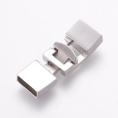 304 Stainless Steel Snap Lock Clasps STAS-L189-32P-1