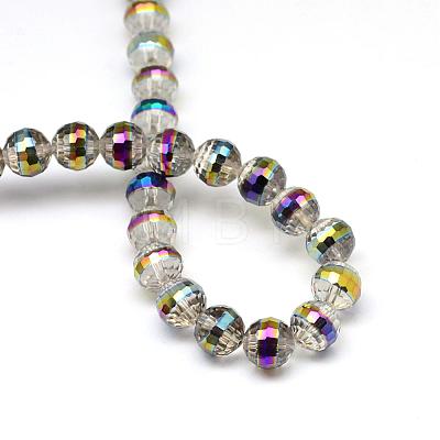 Electroplate Glass Beads Strands EGLA-Q069-A02-1
