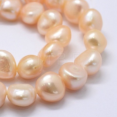 Natural Cultured Freshwater Pearl Beads Strands PEAR-K004-04B-1