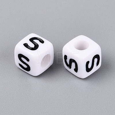 Opaque Acrylic Beads SACR-N020-04A-S-1