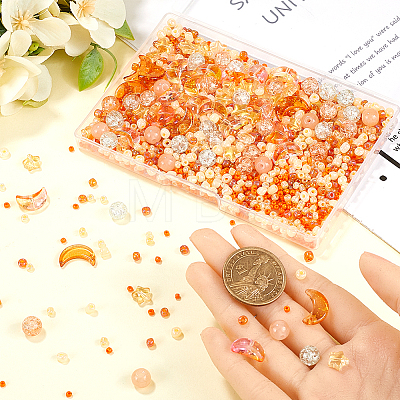 Mixed Styles Transparent Glass Beads GLAA-SC0002-17B-1